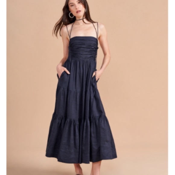 La Ligne Dresses & Skirts - La Ligne Navy “Sleeveless Sofia Dress”